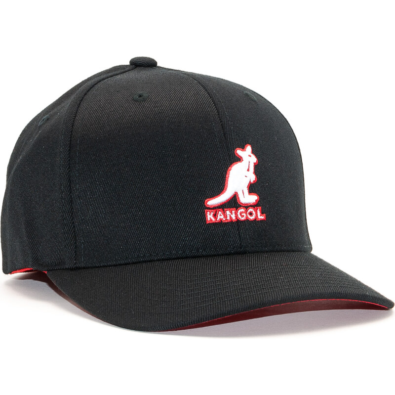 Kšiltovka Kangol 5128BC 3D Wool Flexfit Black BK001