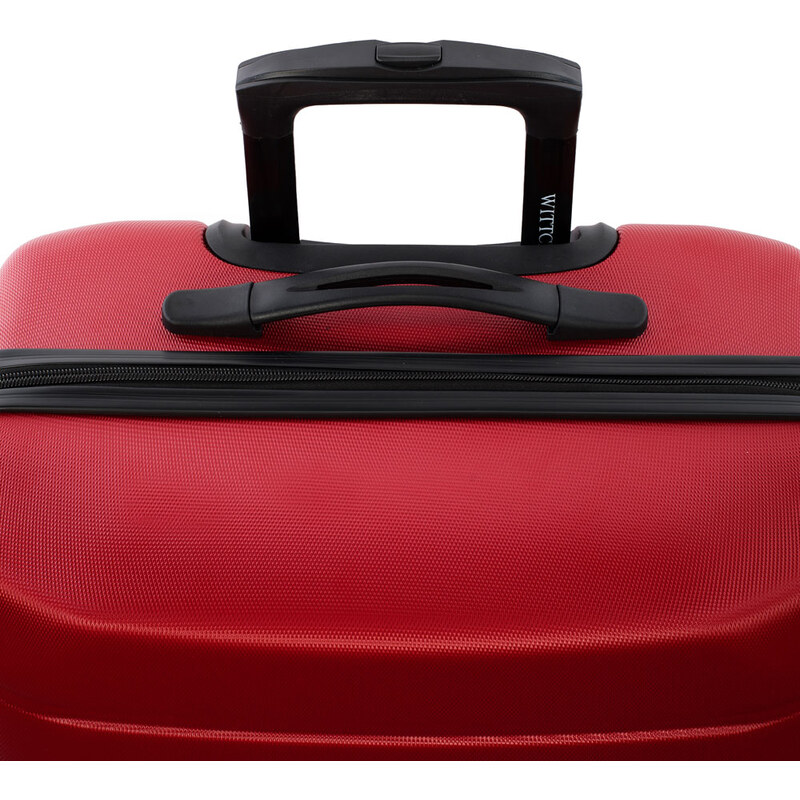 Střední kufr Wittchen, červená, ABS