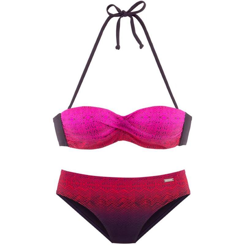 LASCANA Bikiny Iris pink / červená / černá 70625061