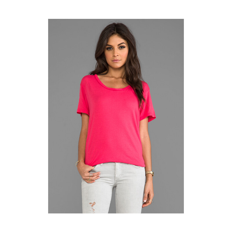SUNDRY Loose Crew Top in Pink