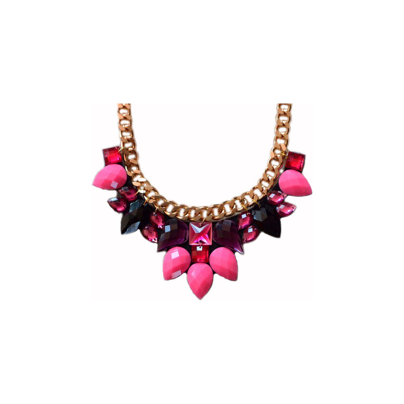 Gems Over náhrdelník Pink