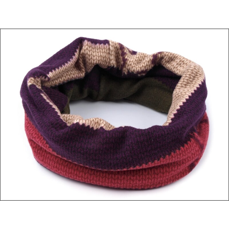 Multifunkční fialový šátek