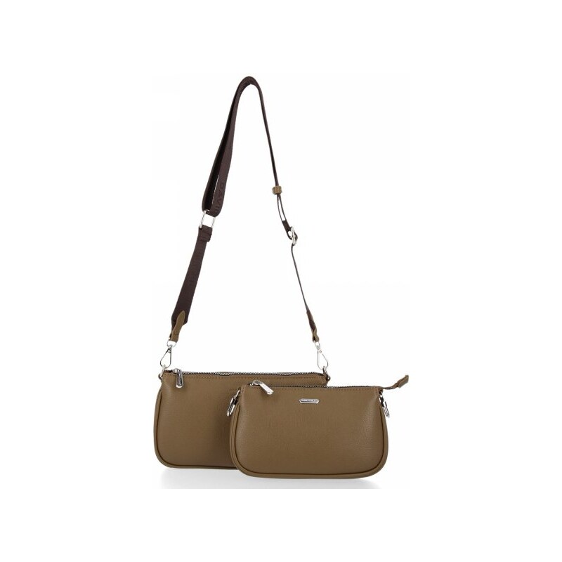Dámská kabelka univerzální David Jones khaki CM5830 52118891
