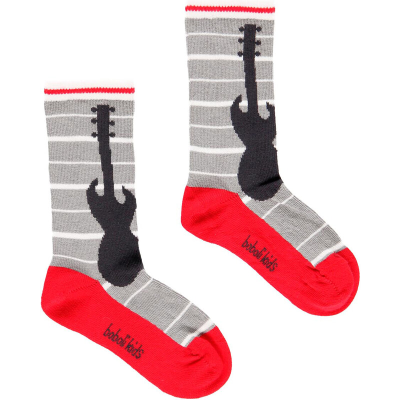Boboli Chlapecké ponožky Music Rock červené (3 páry)