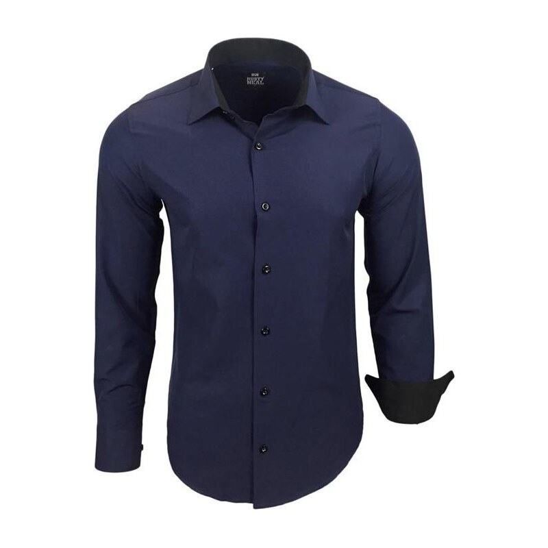 RUSTY NEAL košile pánská R-44 dlouhý rukáv slim fit