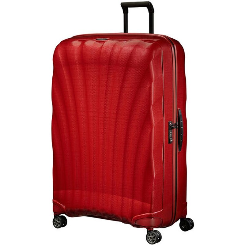 Samsonite Skořepinový cestovní kufr C-lite Spinner 144 l červená