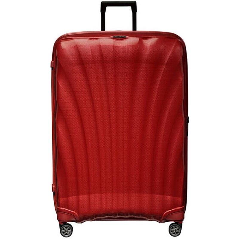 Samsonite Skořepinový cestovní kufr C-lite Spinner 144 l červená