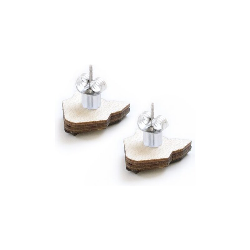 BeWooden Dřevěné náušnice Bellis Earrings