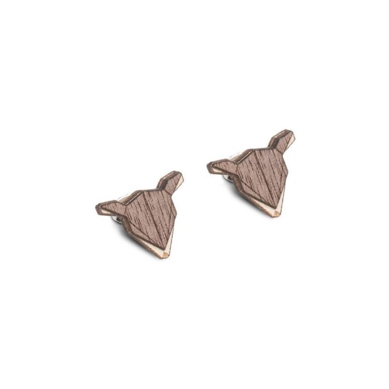 BeWooden Dřevěné náušnice Doe Earrings