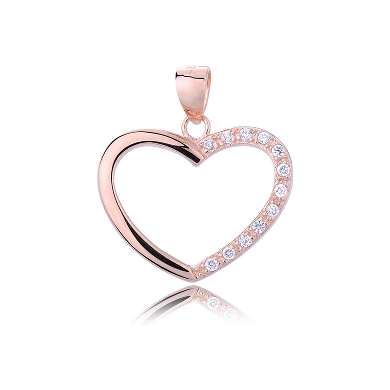 Olivie Stříbrný přívěsek ROSE SRDCE 4268 52273916