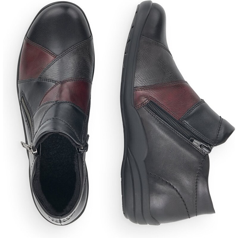 RIEKER Dámská kotníková obuv REMONTE R7674-02 černá