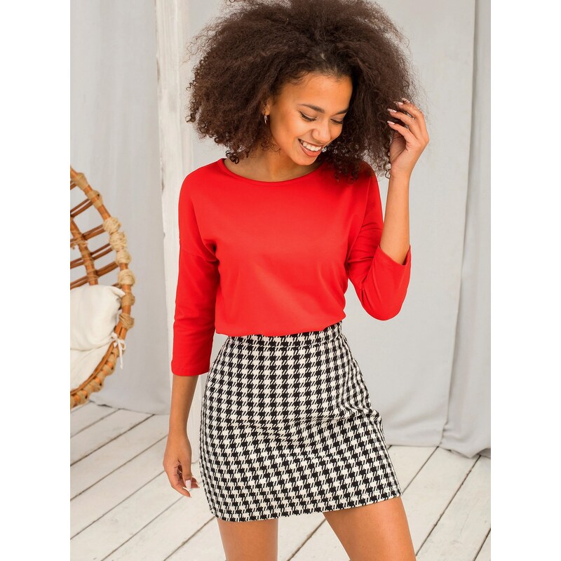 BASIC Feel Good Blouse-RV-BZ-4661.42P-red 107001214