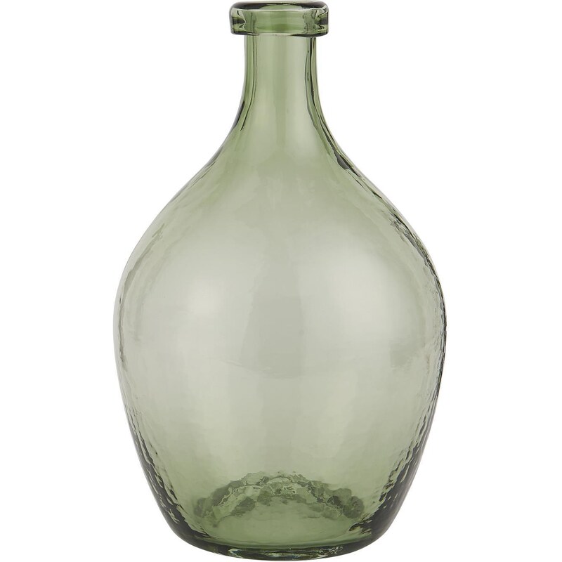 IB LAURSEN Skleněná váza Balloon Green 28 cm