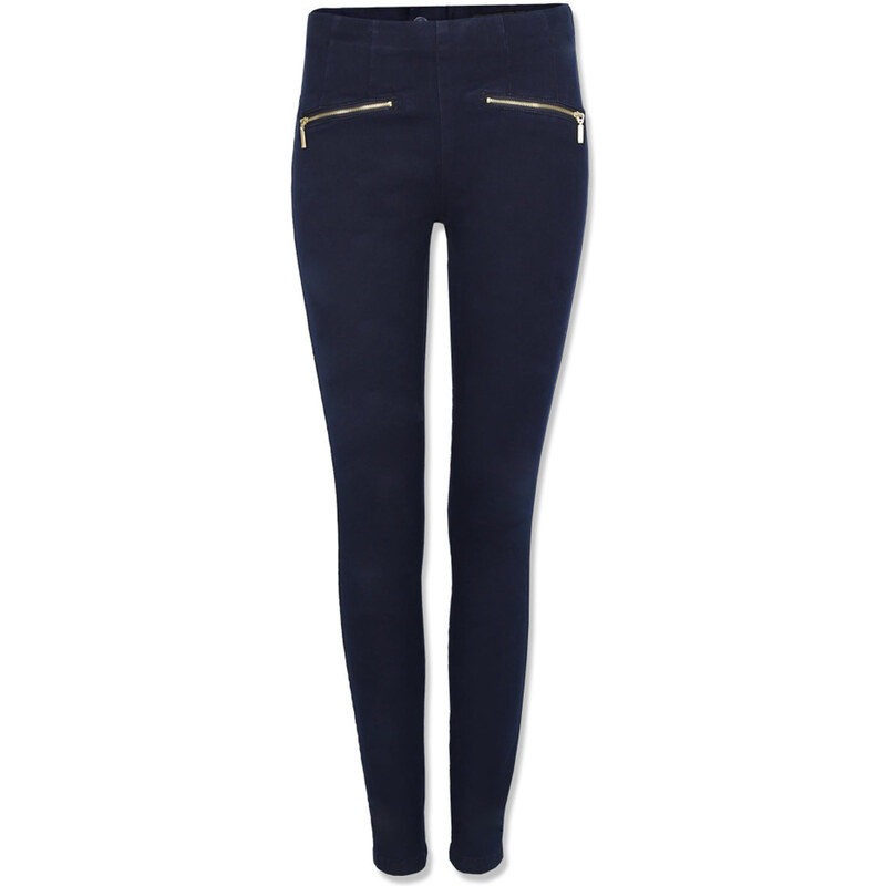 Tally Weijl Blue Skinny Jeans with Exposed Zip