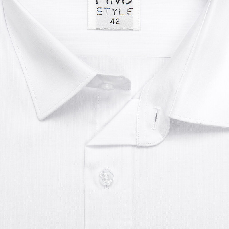 Pánská košile AMJ jednobarevná VDP261, fil-á-fil, dlouhý rukáv, prodloužená délka