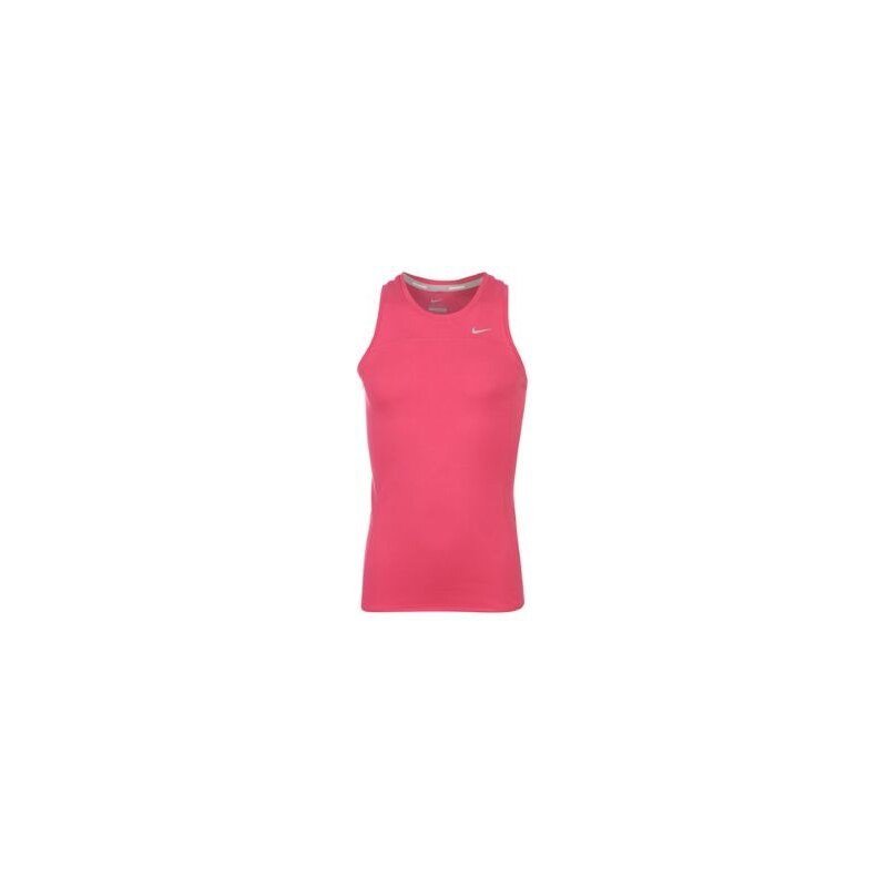 Skins Triko Nike Miler Sleeveless T Shirt Girls Cherry 11-12 (LG)