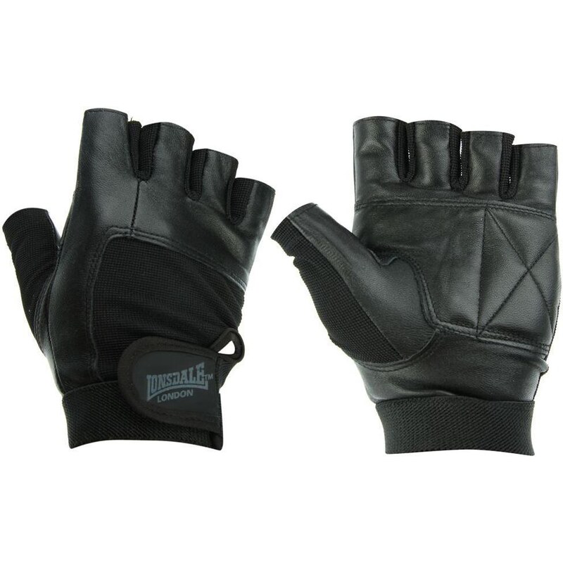 Lonsdale Leather Weight Lifting Gloves Multi L