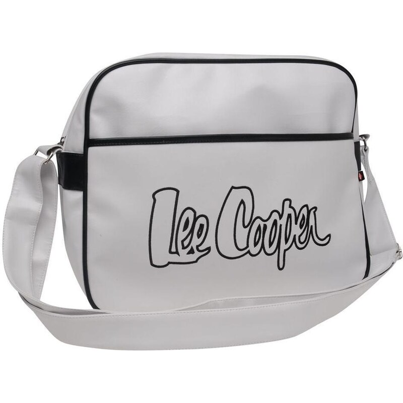 Lee Cooper Embroidered Flight Bag White/Black N