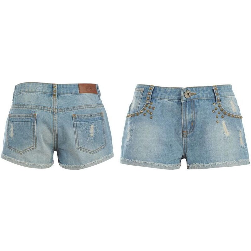 Firetrap Stud Shorts Ladies Mid Wash 12 M