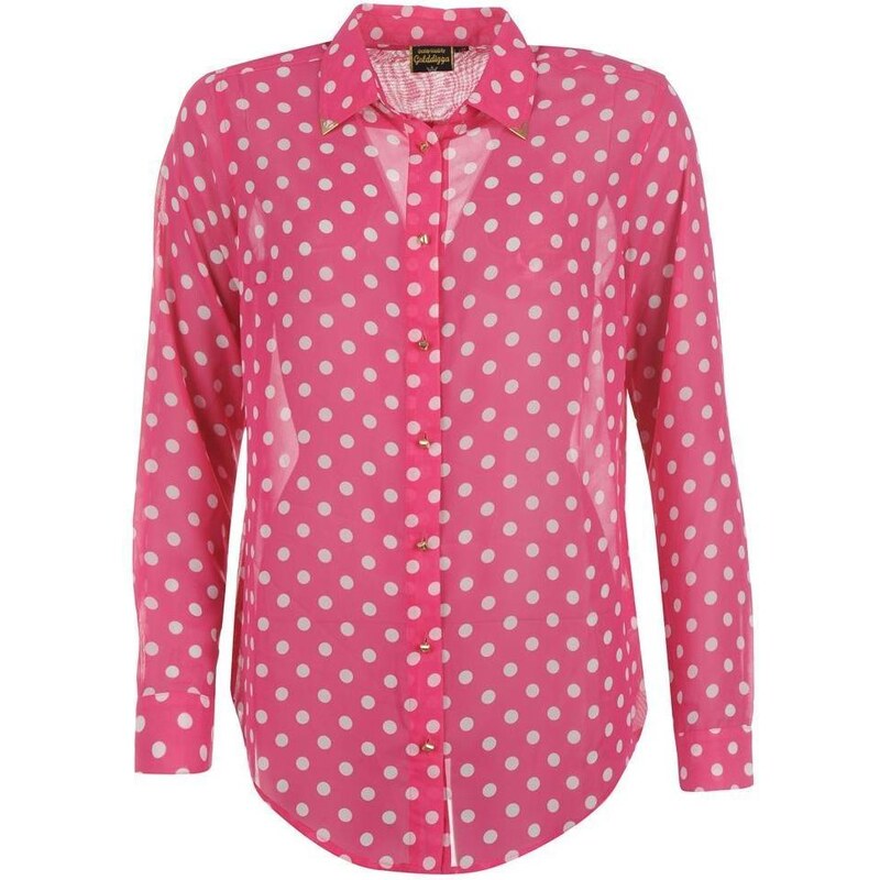 Košile dámská Golddigga Polka Dot Pink/White 8 (XS)