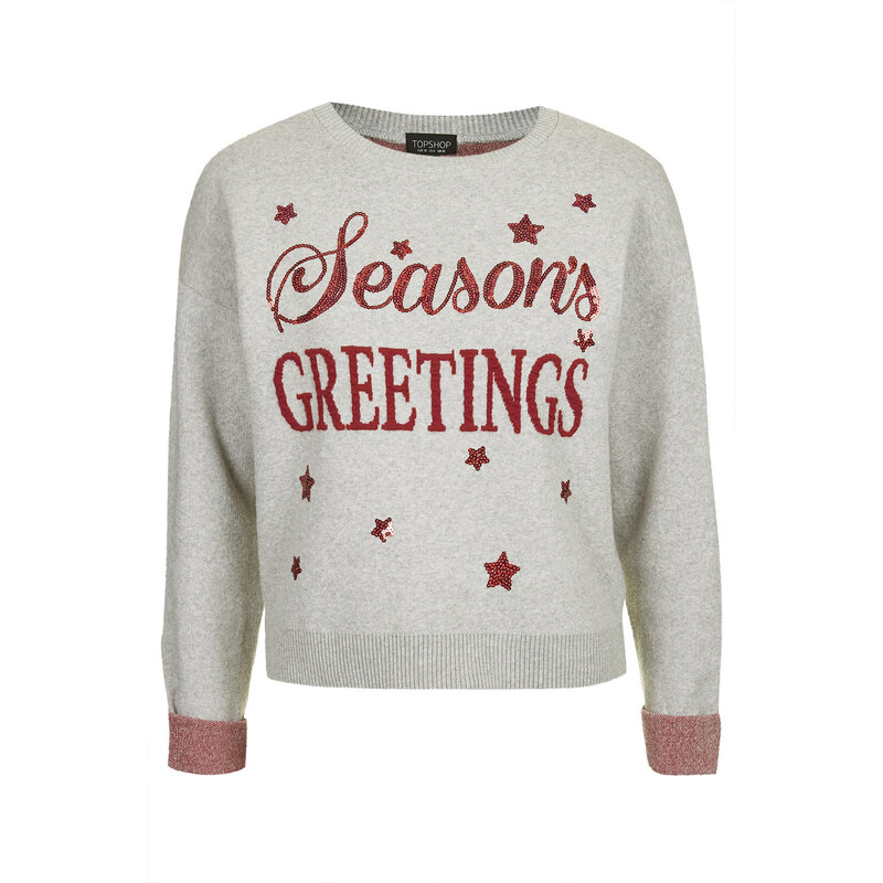 Topshop Season's Greetings Sweater