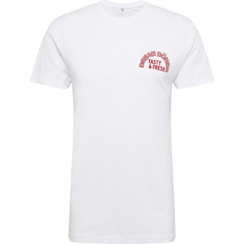 Mister Tee Tričko Dream Kebab rubínově červená / bílá