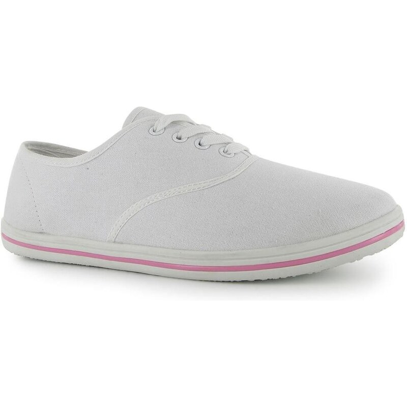 Slazenger Ladies Canvas Shoes White 8