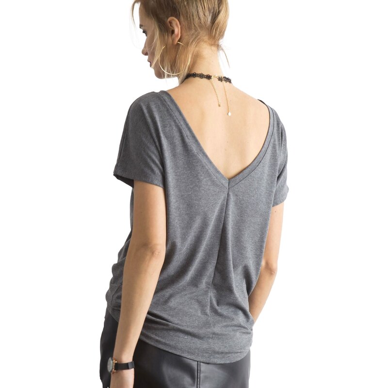 BASIC Feel Good T-shirt-RV-TS-4662.37P-dark grey