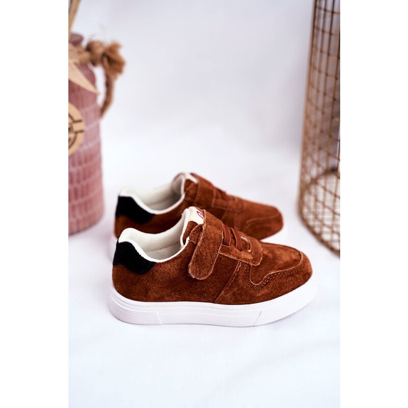 Kesi Children's Sneakers Brown Trelmo