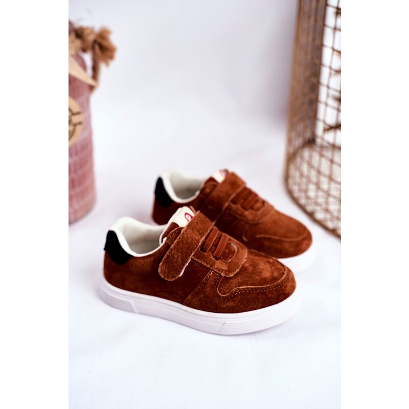 Kesi Children's Sneakers Brown Trelmo