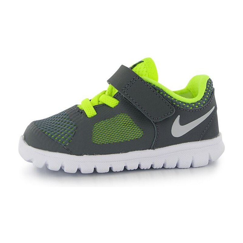 Nike Flex Run 2014 Infants Trainers Grey/Volt C9