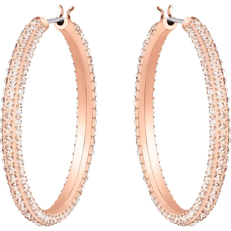 Swarovski Náušnice Dextera růžově zlatá / průhledná