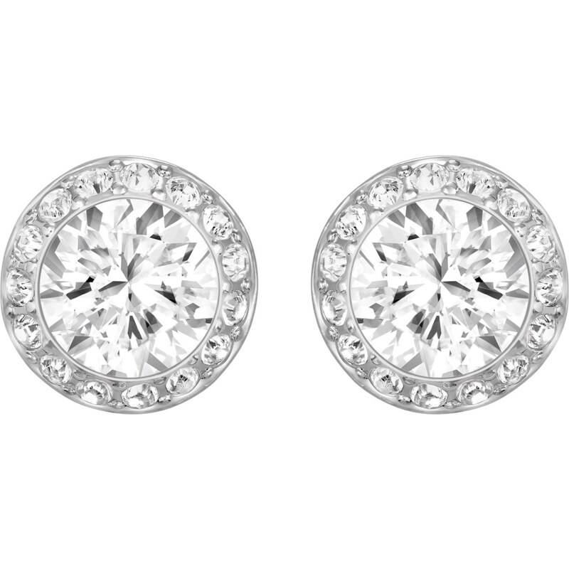 Swarovski Náušnice Una stříbrná / bílá