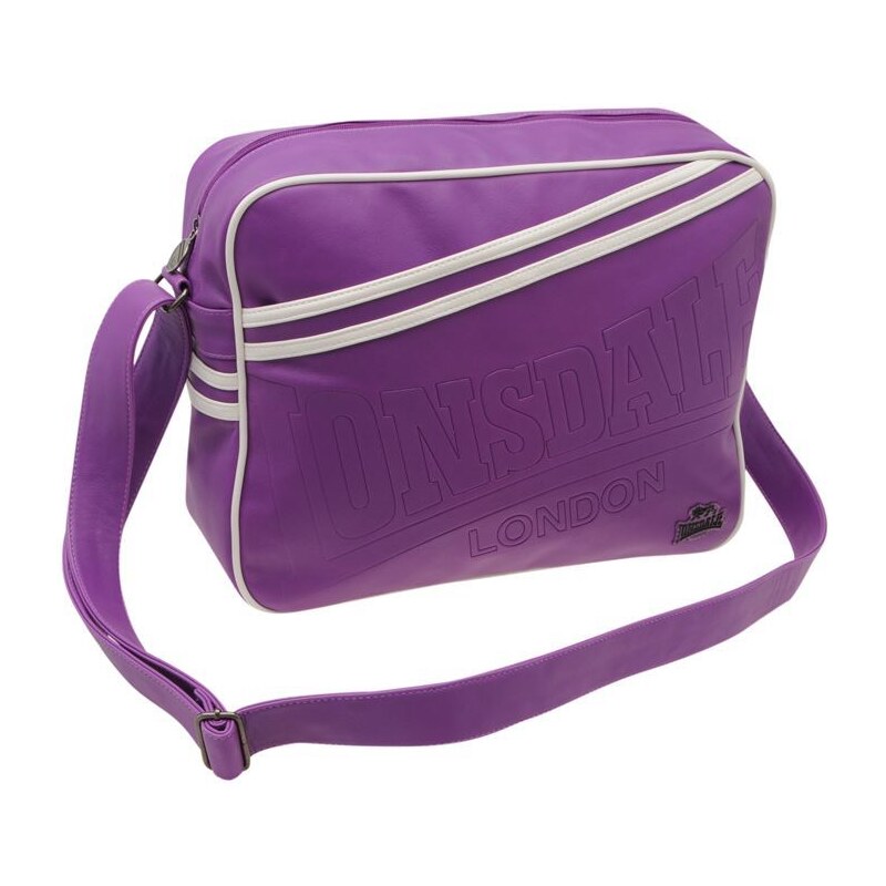 Lonsdale Fluo Flight Bag Purple/White N