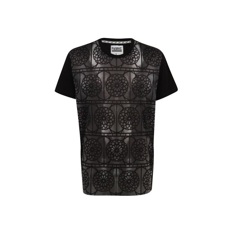 Triko Triko Fabric Mosaic T Shirt Black XS