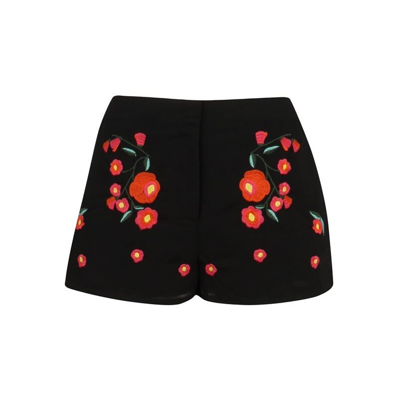 Uncut Embroidered Shorts Black 8 (XS)