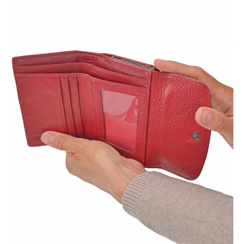Dámská kožená peněženka Carmelo červená 2117 P CV