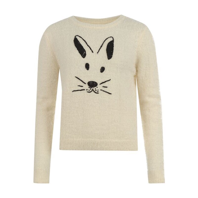 Golddigga Animal Knit Jumper dámské W/White-Rabbit 8 (XS)