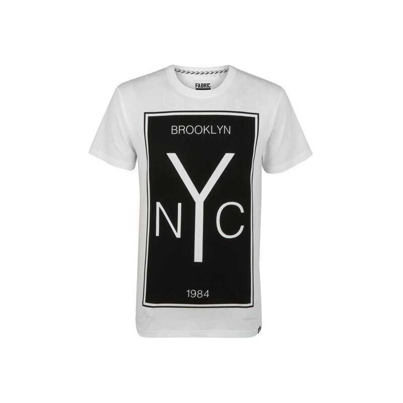 Triko Triko Fabric Brooklyn NYC T Shirt White S