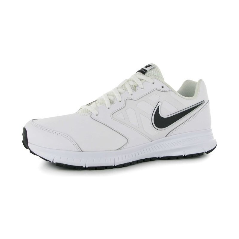 Nike Downshifter 6 Leather pánská běžecká obuv White/Black 6 (40)