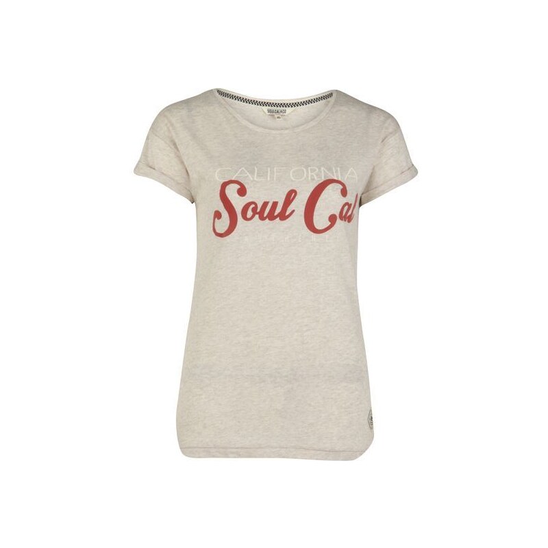 Triko SoulCal Boyfriend Wopánské T Shirt Oatmeal 6 (XXS)