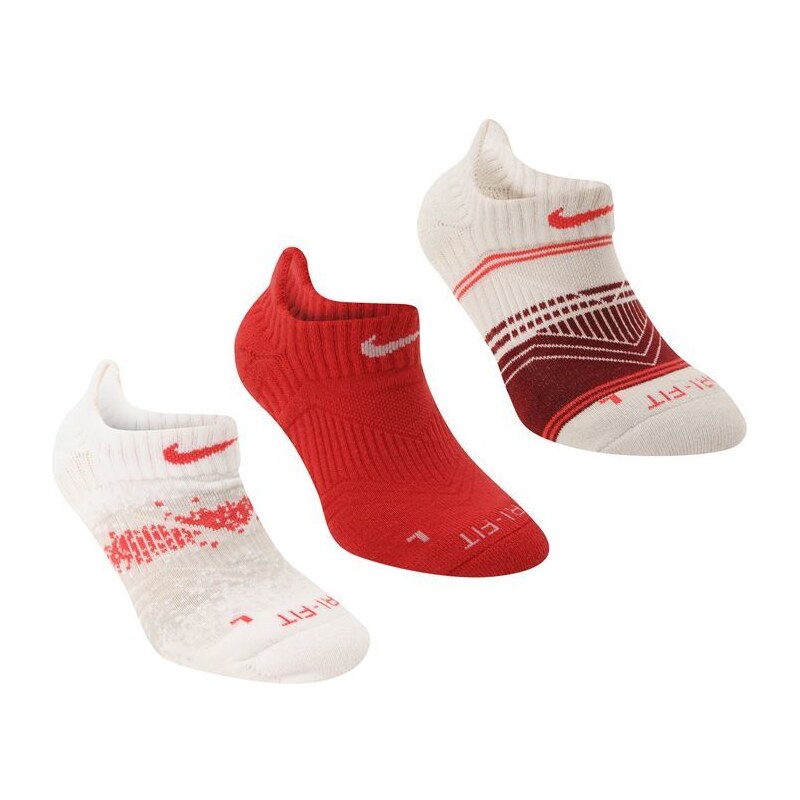 Nike 3pk Graph Sock Ld44 White/Pink 2-5 S