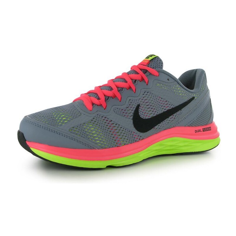 Nike Dual Fusion 3 dámská běžecká obuv Grey/Punch 5 (38.5)
