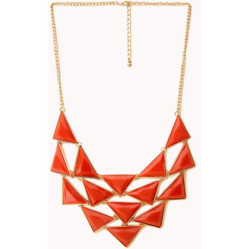 FOREVER21 Bold Faux Stone Bib Necklace