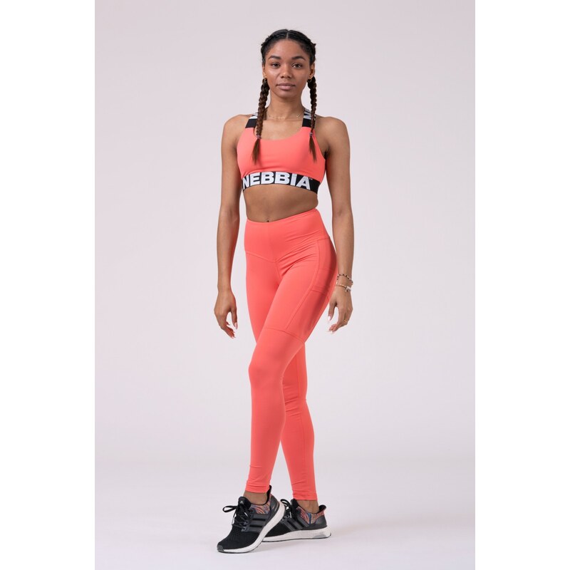 NEBBIA High waist FitSmart leggings peach