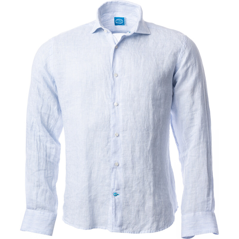 Panareha Men's Stripes Linen Shirt PHUKET light blue