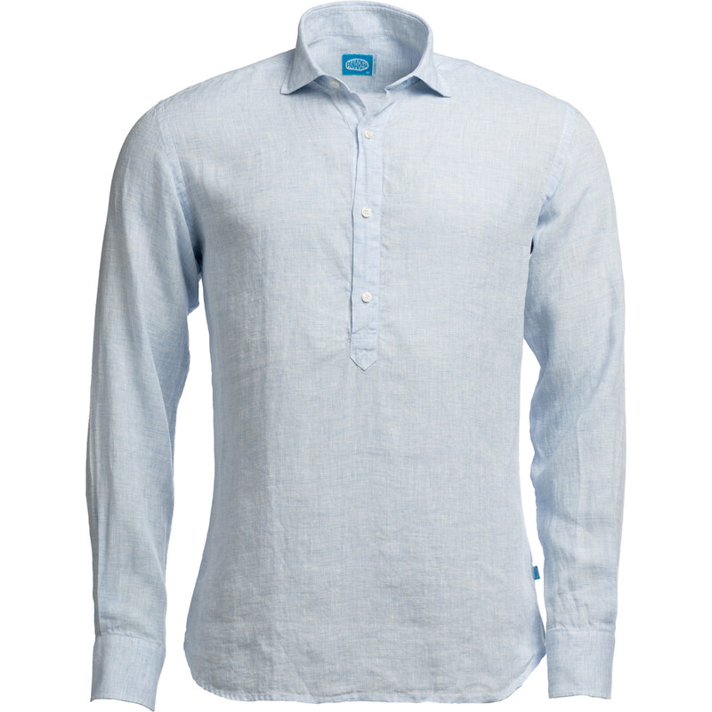 Panareha Men's Linen Popover Shirt MAMANUCA light blue