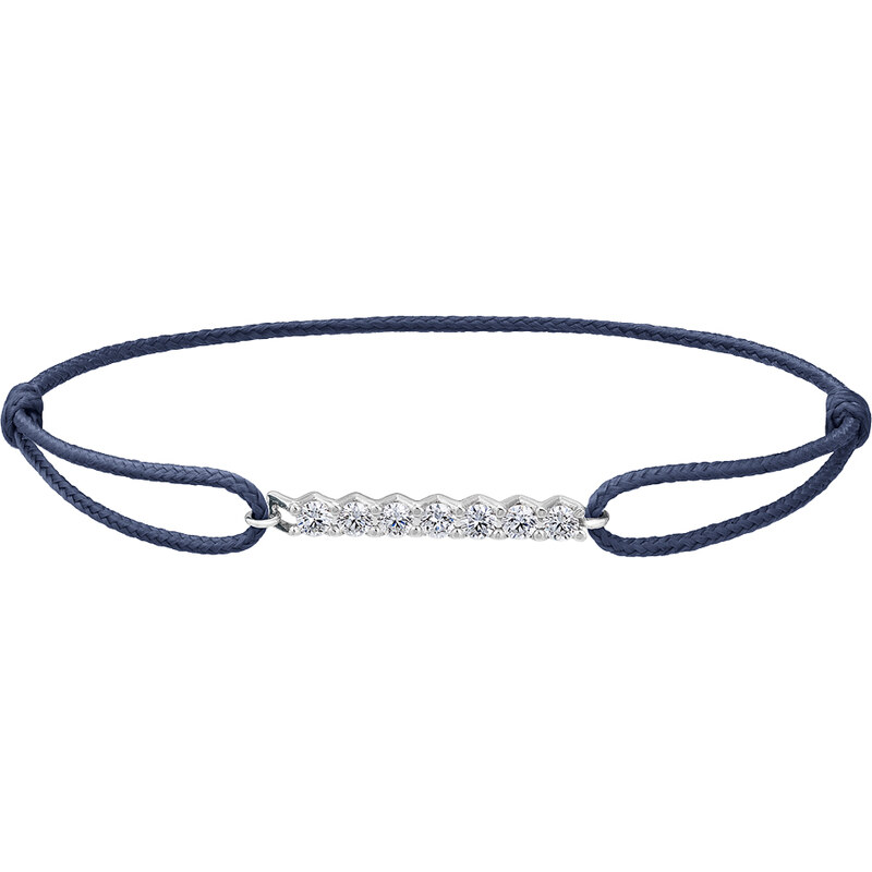 Tiami Provázkový náramek Pure Line z bílého zlata s diamanty 54192935