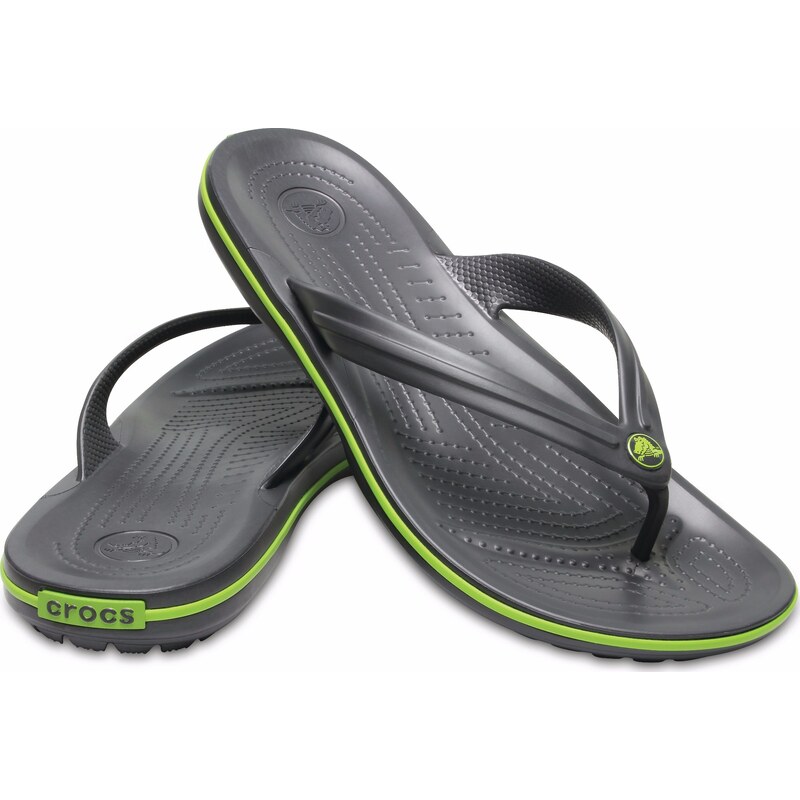 Crocs Crocband Flip Graphite/Volt Green