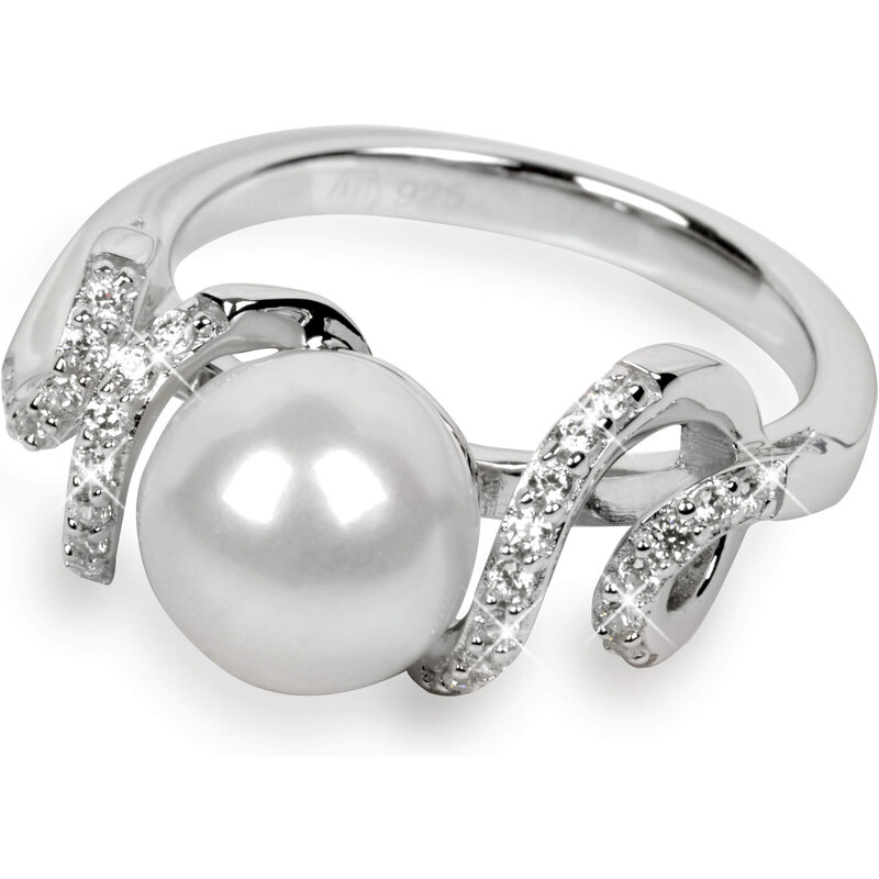 Silver Cat Stříbrný prsten s krystaly SC028 56 mm